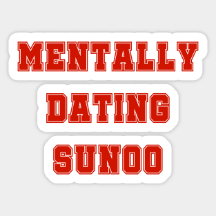 Mentally dating Enhypen Sunoo | Morcaworks Sticker